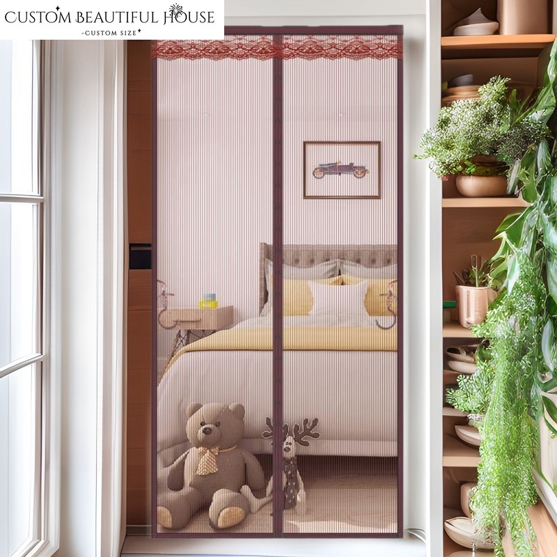 Home Textiles Luxury Curtains - Home Textile Light Luxury Retro Door