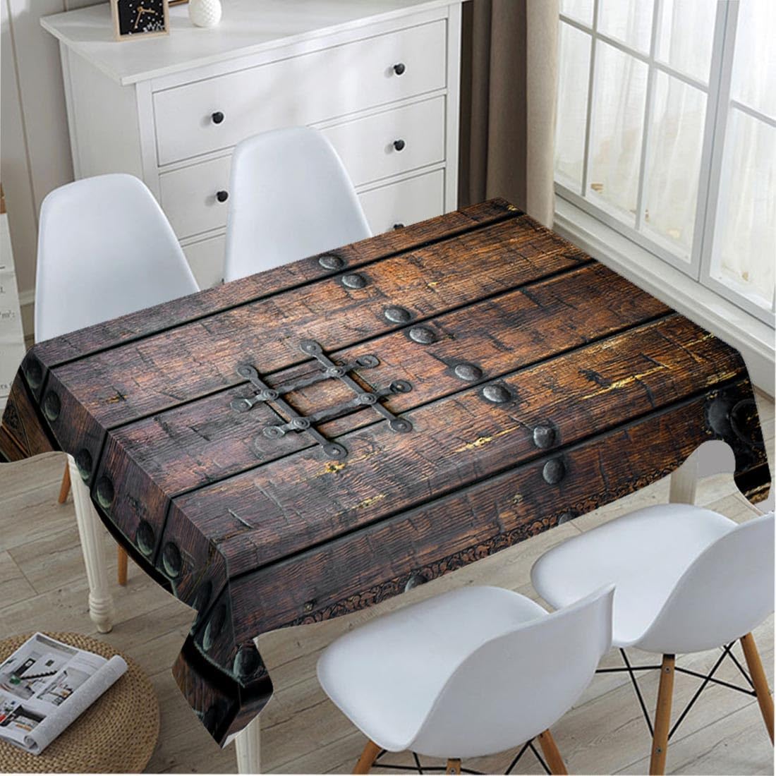 Medieval Ancient Wooden Door T - Home Textiles Premium ulasan dan harga