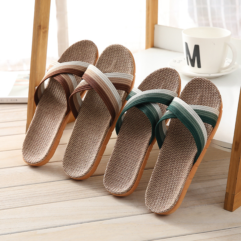 2026 New Linen Slippers for Me - Home Textiles ulasan dan harga