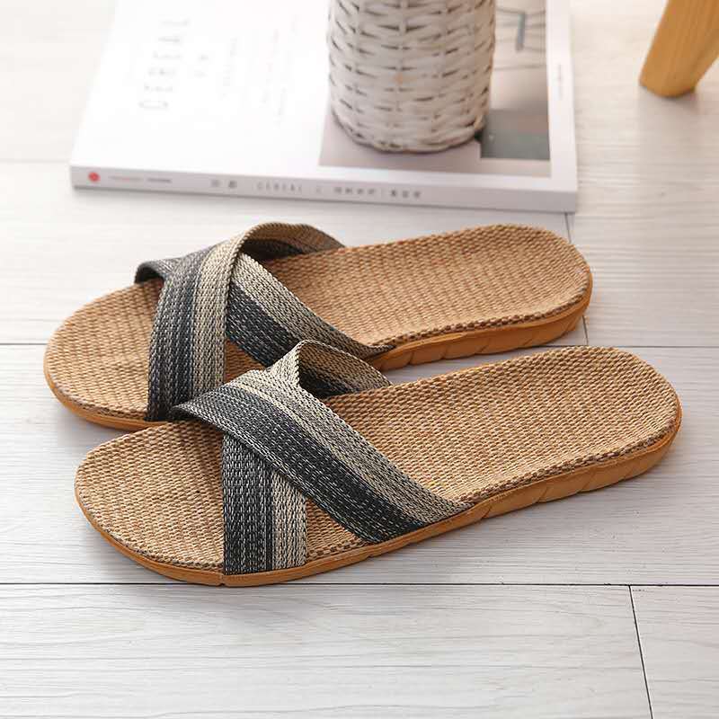 2026 New Linen Slippers for Me - Home Textiles ulasan dan harga
