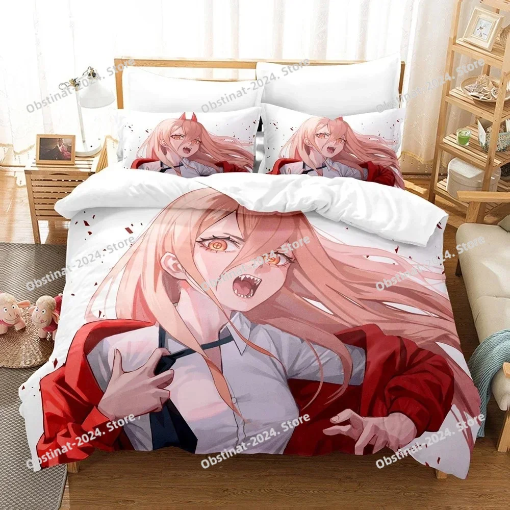 Chainsaw Man Bedding Set Duvet - Home Textiles Bedding ulasan dan harga