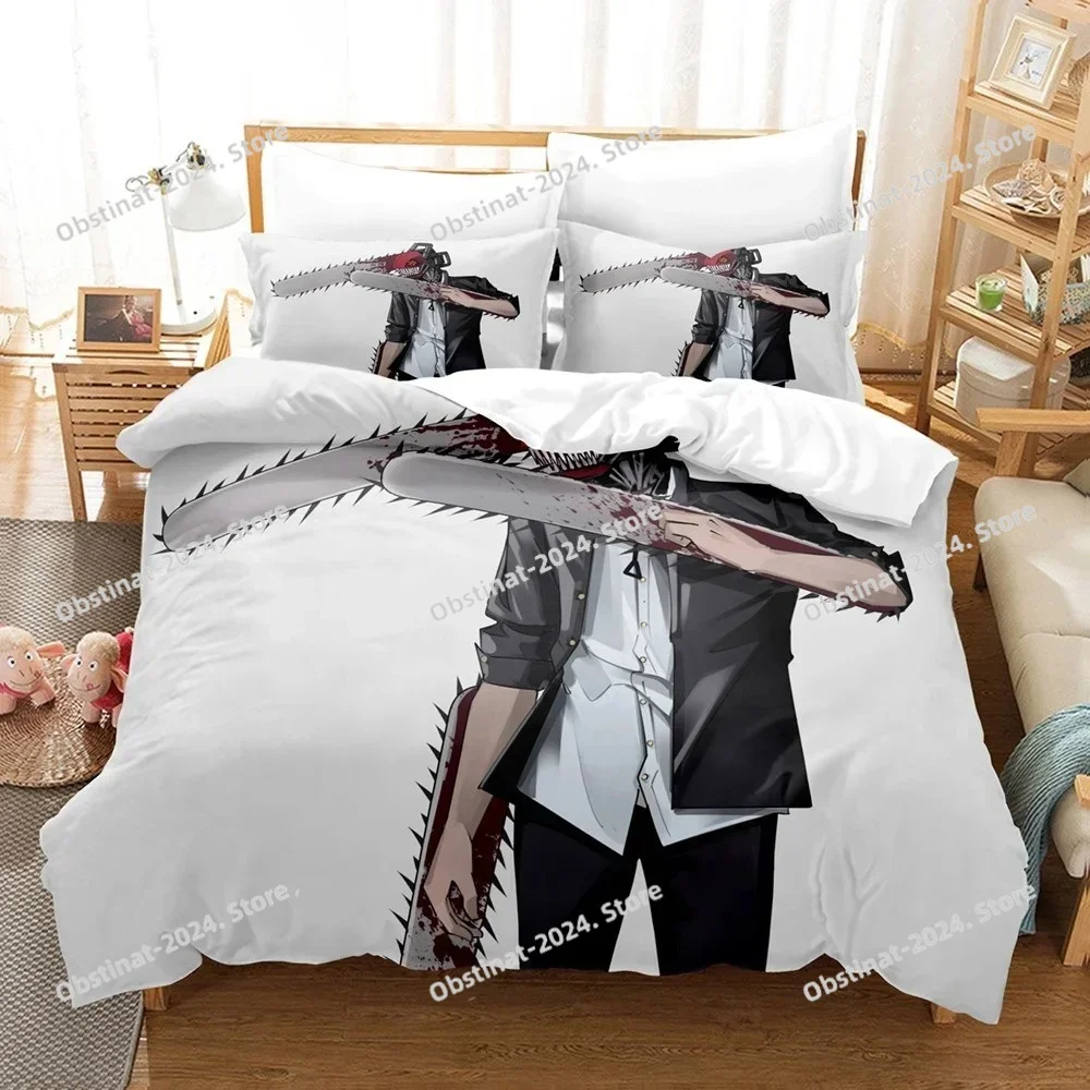 Chainsaw Man Bedding Set Duvet - Home Textiles Bedding ulasan dan harga