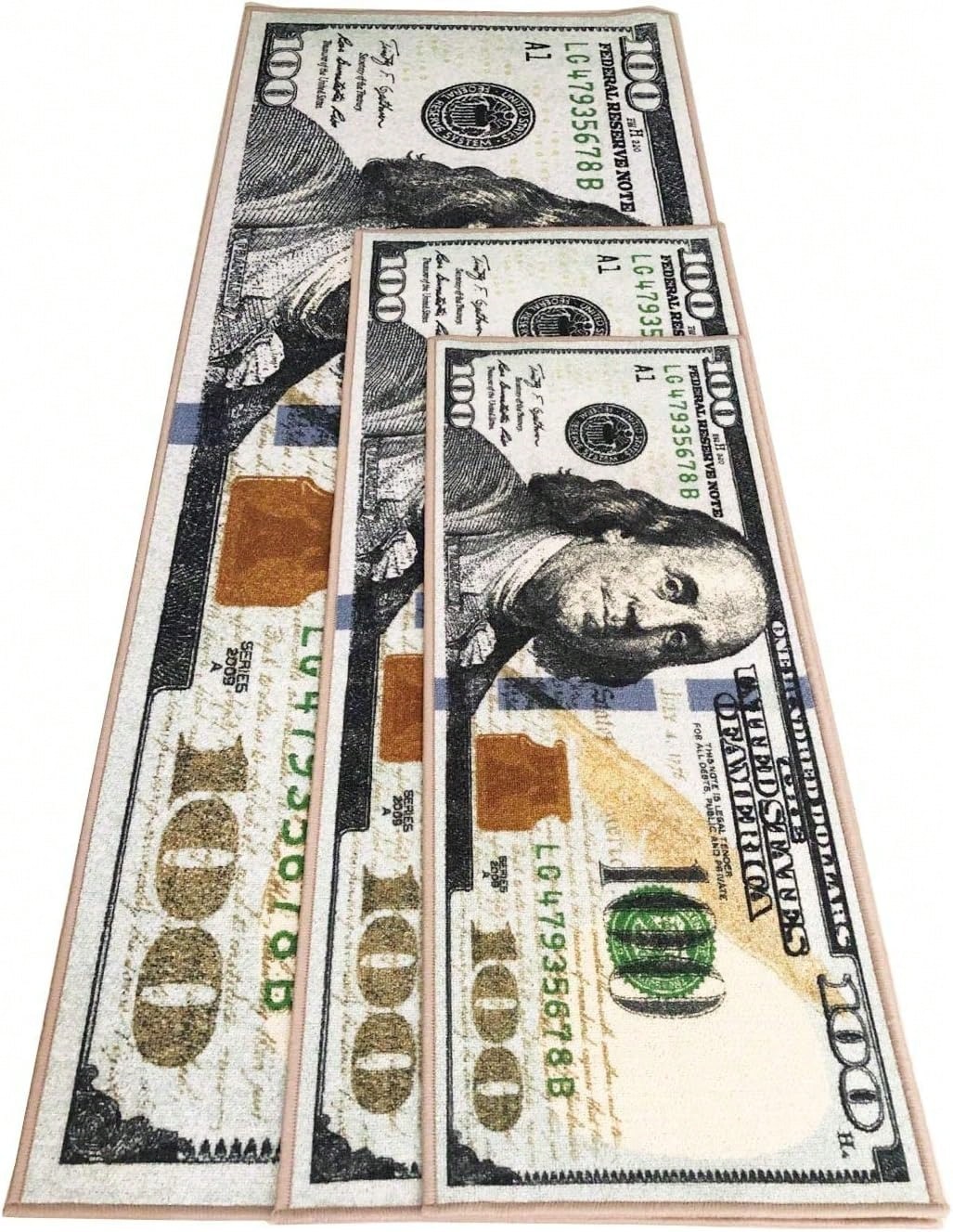 Money Rugs 100 Dollar Bill Run - Home Textiles ulasan dan harga
