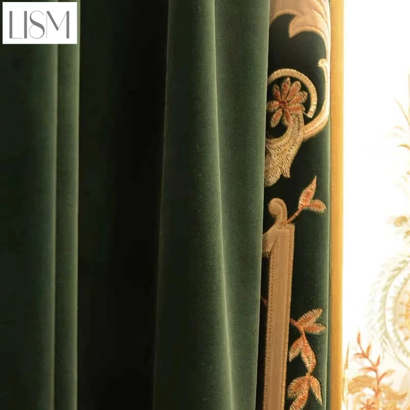 European Luxury Curtains for L - Home Textiles Luxury Curtains ulasan dan harga
