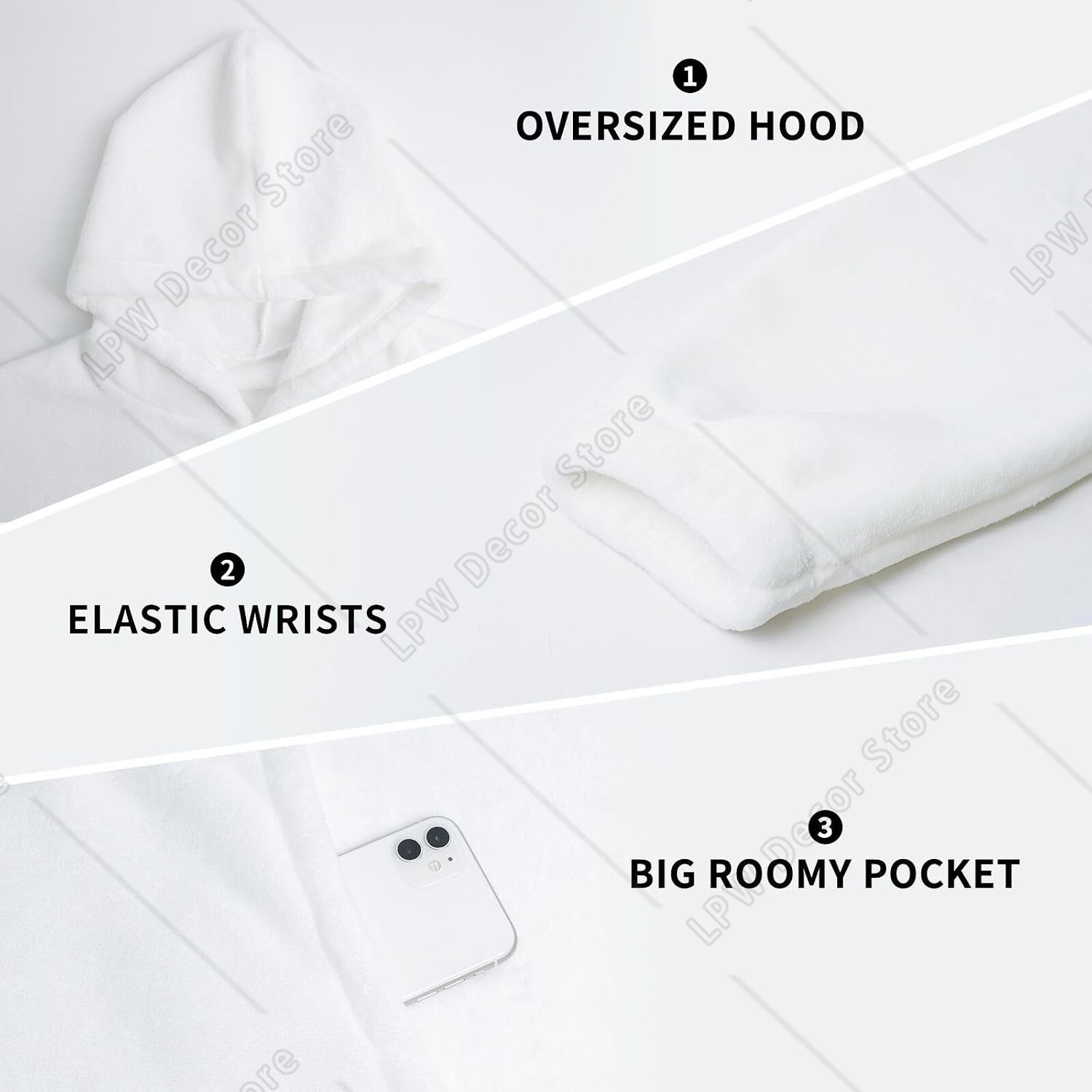 Tower Paris Print Blanket Hood - Home Textiles Paris ulasan dan harga