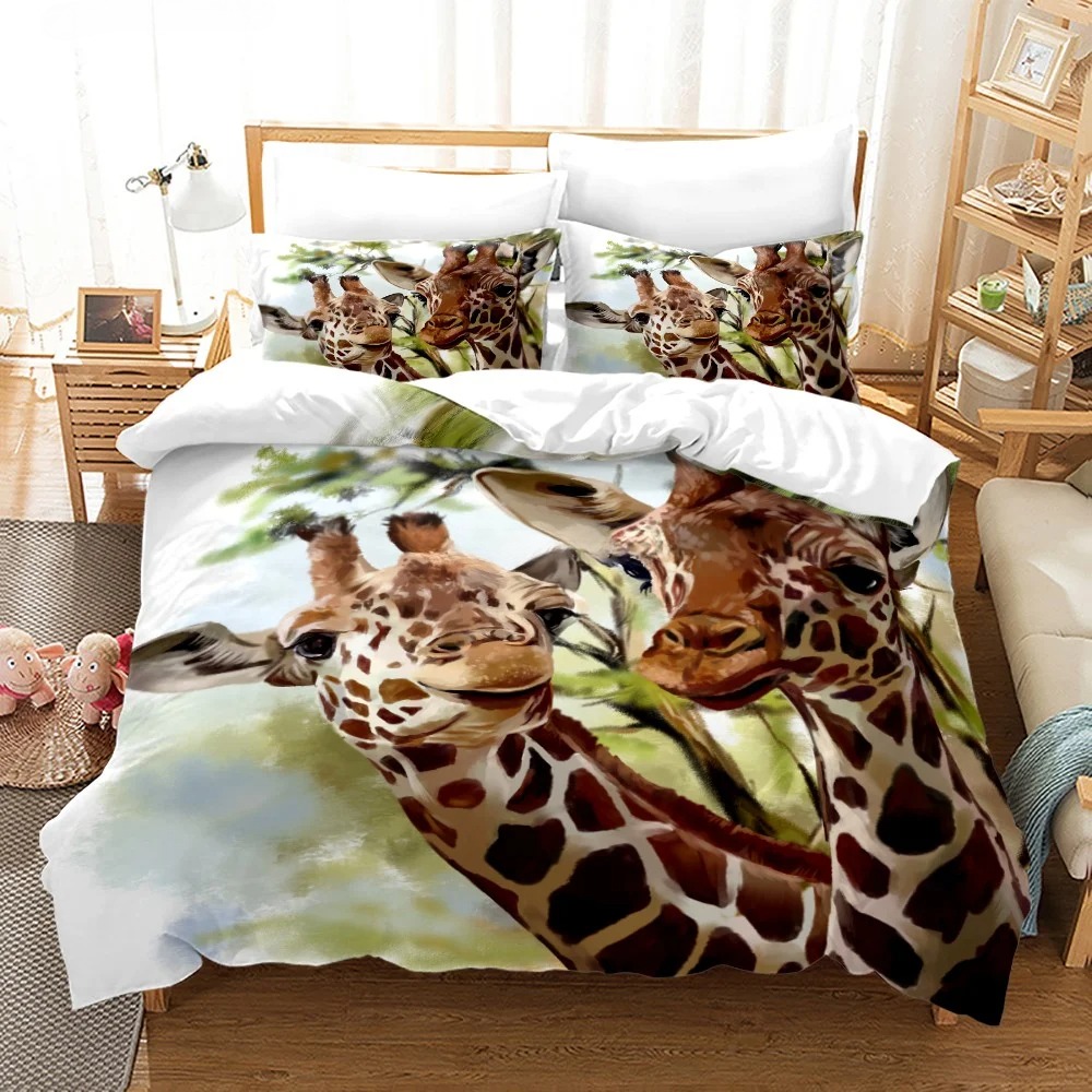 African Animals Giraffe Sunset - Home Textiles Bedding ulasan dan harga