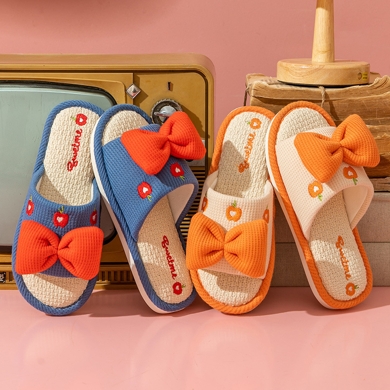 Comfort Linen Slippers for Cou - Home Textiles ulasan dan harga
