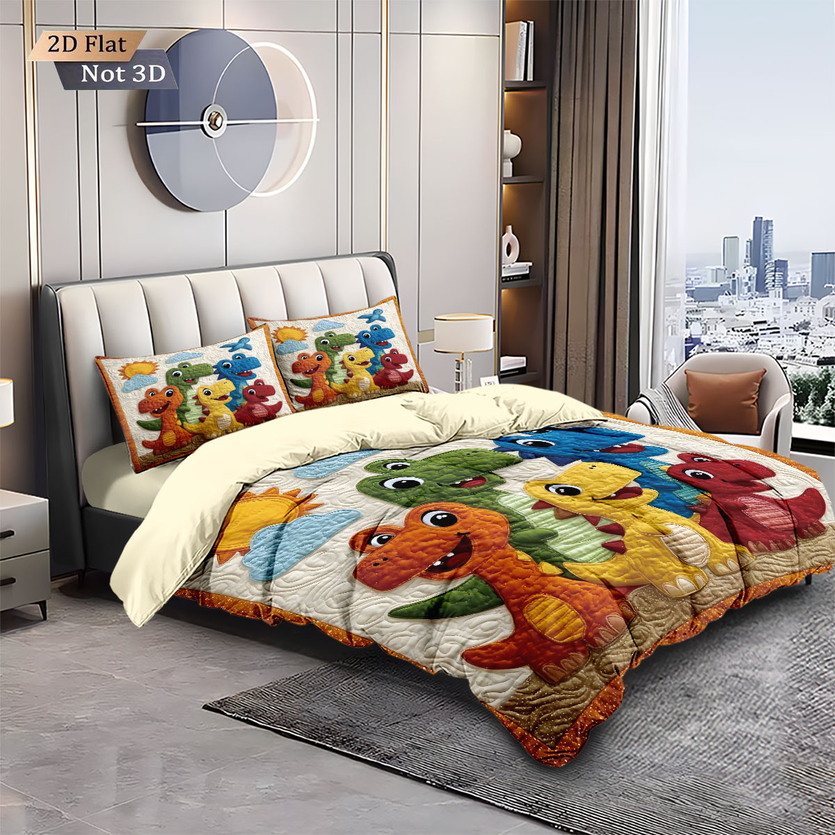 3pcs cartoon dinosaur animal p - Home Textiles Bedding ulasan dan harga