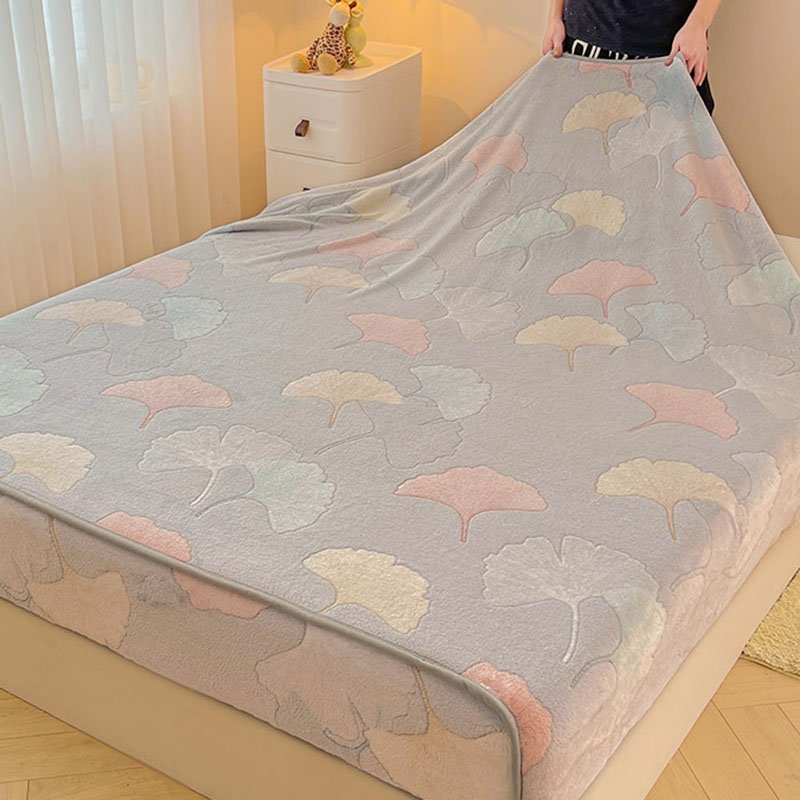 Autumn and Winter Plush Fitted - Home Textiles Bedding ulasan dan harga