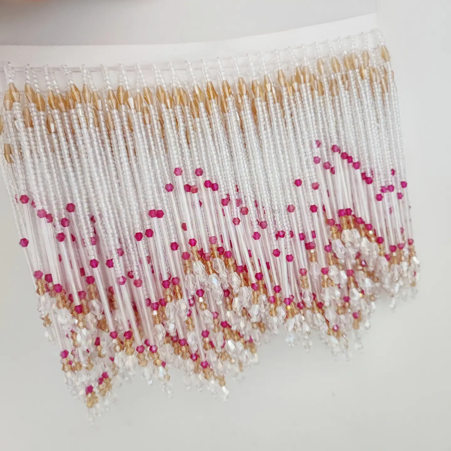 Handmade Beaded Fringe Trim, L - Home Textiles Luxury Curtains ulasan dan harga