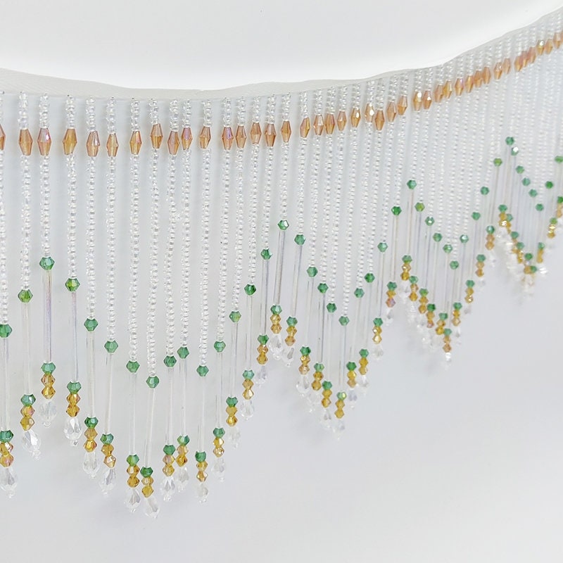 Handmade Beaded Fringe Trim, L - Home Textiles Luxury Curtains ulasan dan harga