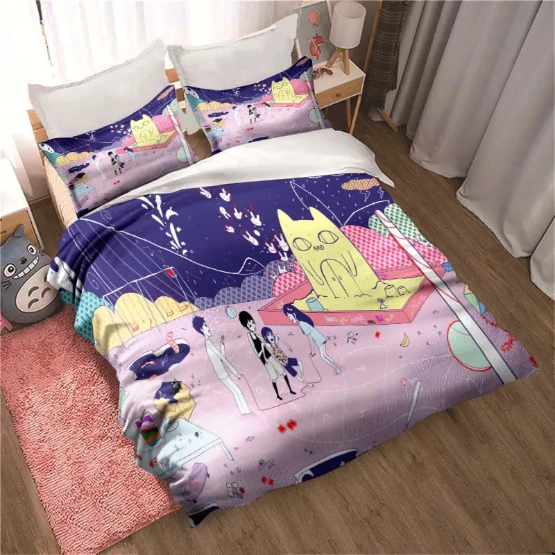 Fashion 3D Printed Anime Omori - Home Textiles Bedding ulasan dan harga