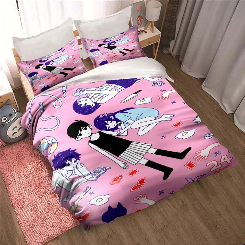 Fashion 3D Printed Anime Omori - Home Textiles Bedding ulasan dan harga