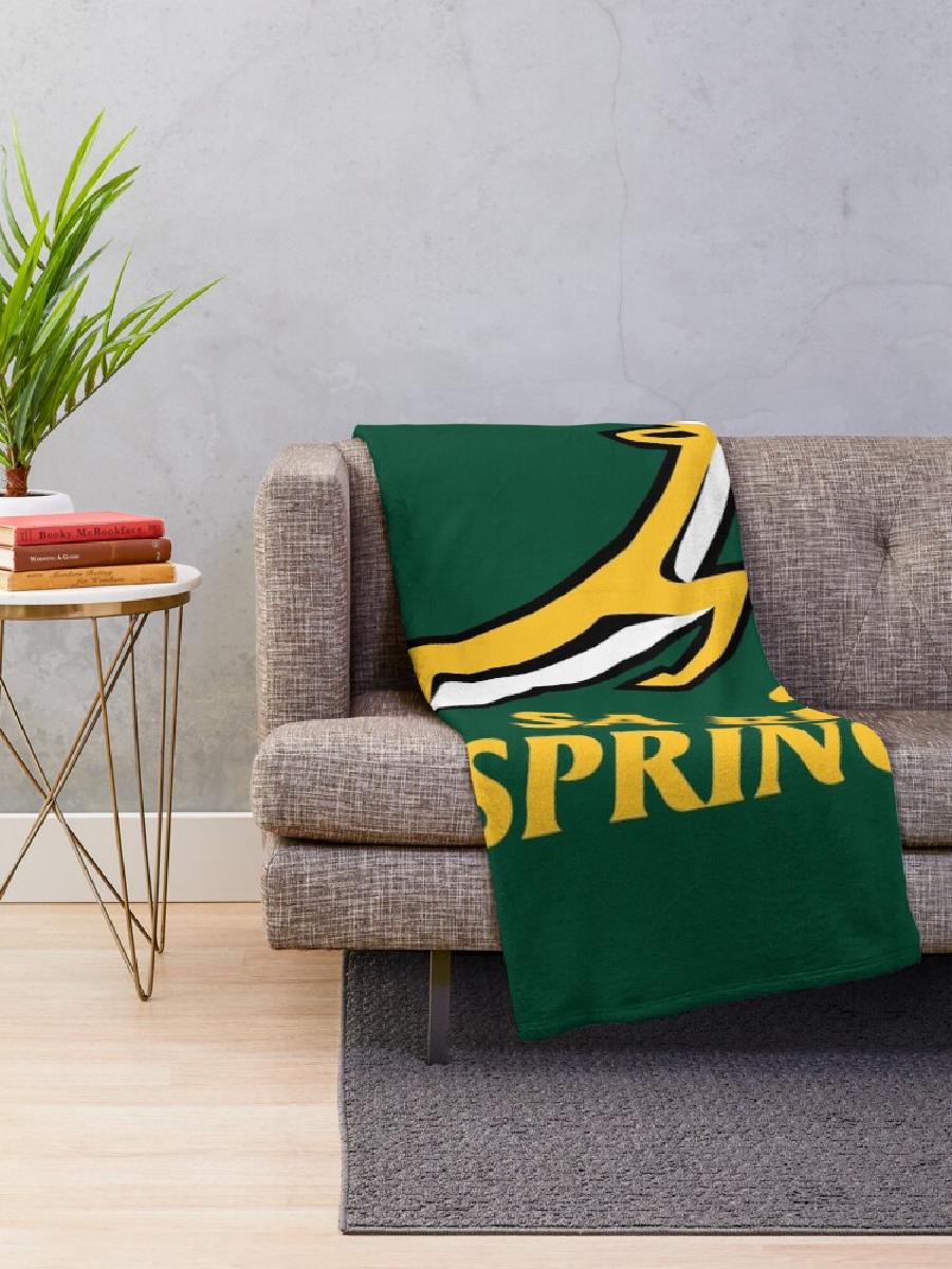 Springbok Rugby Throw Blanket  - Home Textiles Designer ulasan dan harga