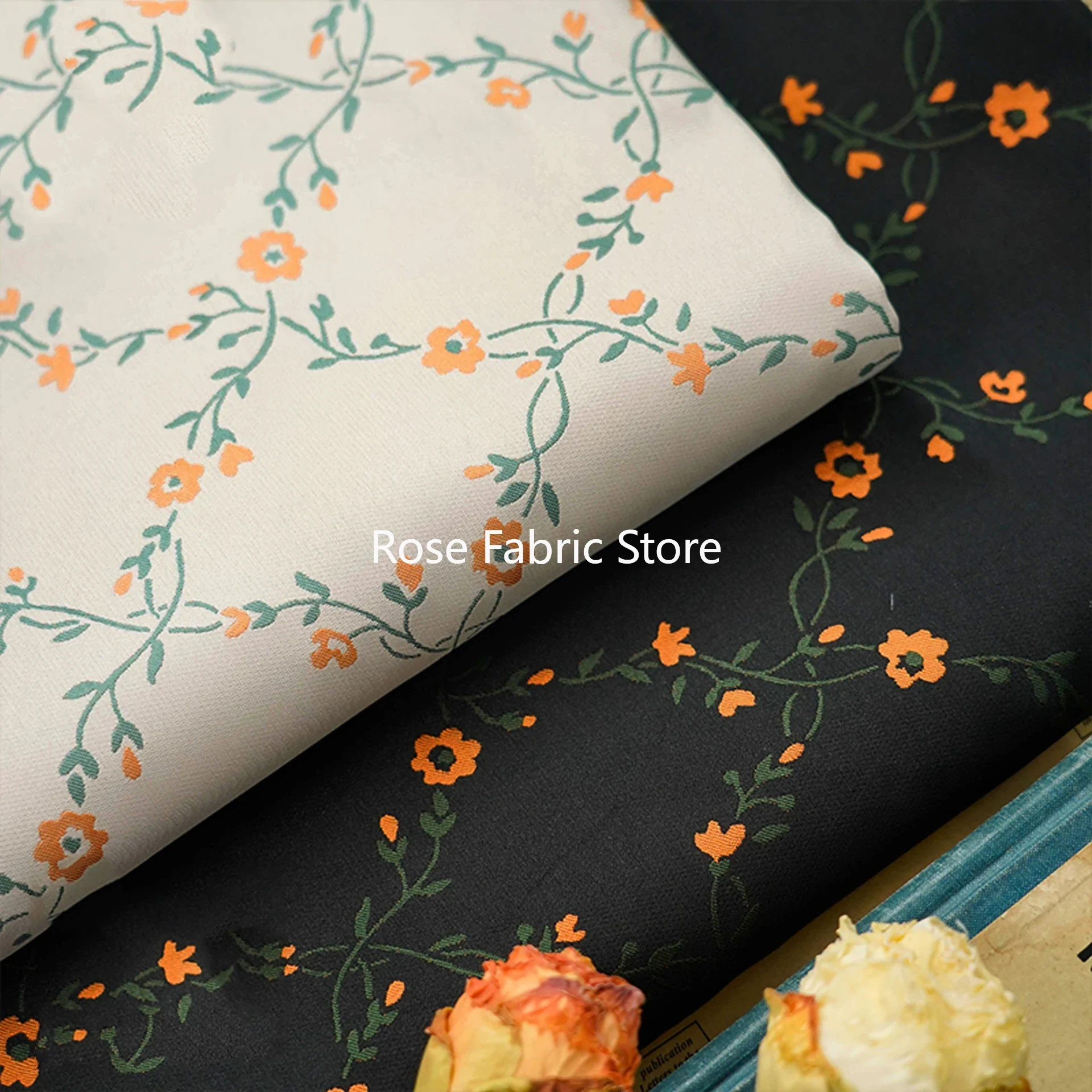 1 Meter Small Flower Yarn Dyed - Home Textiles And Decor ulasan dan harga