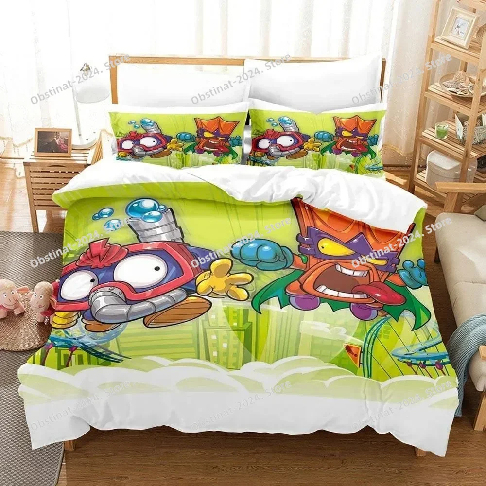 3D Print Anime Super Zings Bed - Home Textiles Bedding ulasan dan harga