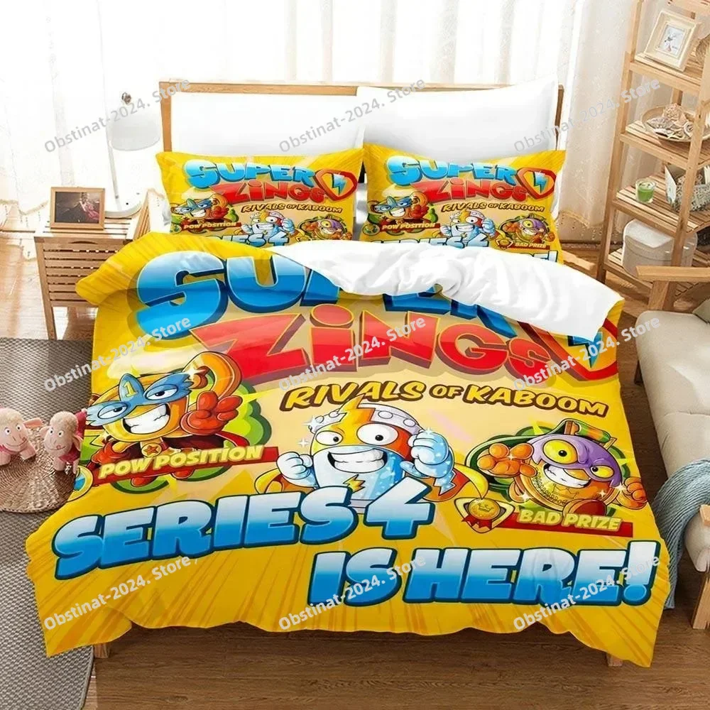 3D Print Anime Super Zings Bed - Home Textiles Bedding ulasan dan harga